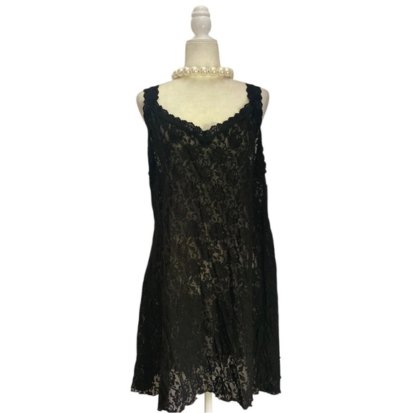 Hanky Panky Black Chemise NWT Plus Size Women’s Signature Lace Chemise Lingerie - Picture 4 of 11